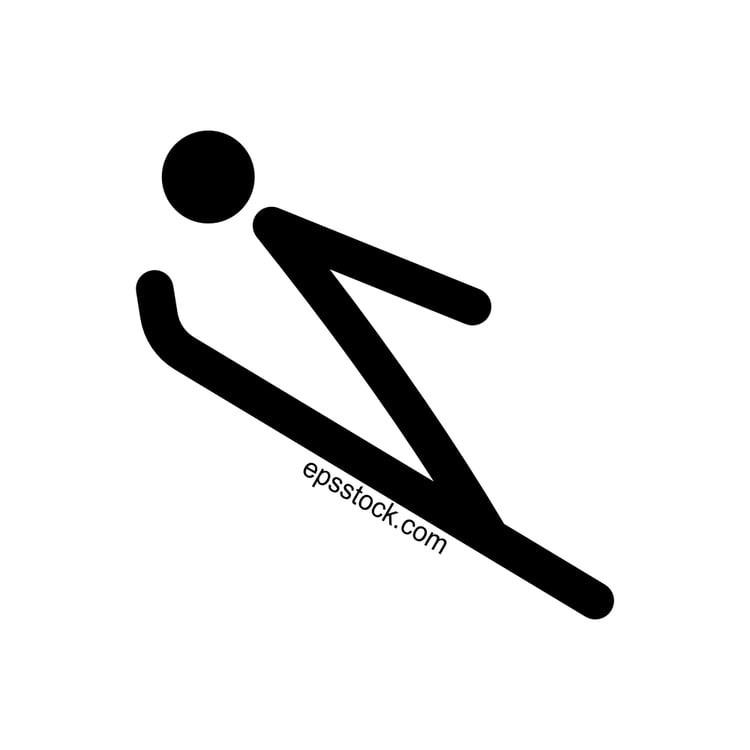 a skier jumps