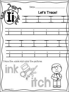 Letter I Printables Activities Tracing Sounds Recognition Letter of the Week