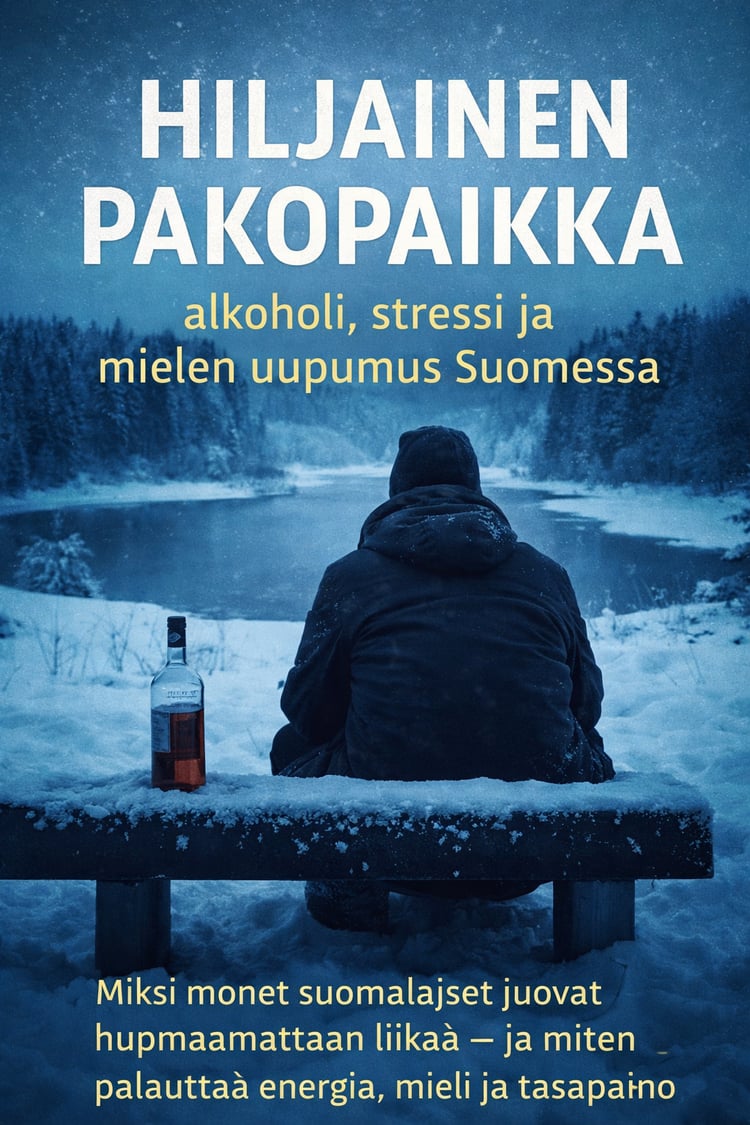 alkoholi ja stressi, alkoholi ja väsymys, miksi olen aina väsynyt, stressi ja alkoholi, alkoholi ja uni, henkinen uupumus, työuupumus Suomi, mielen hyvinvointi, palautuminen stressistä, parempi uni ilman alkoholia, alkoholin vaikutus aivoihin, suomalainen