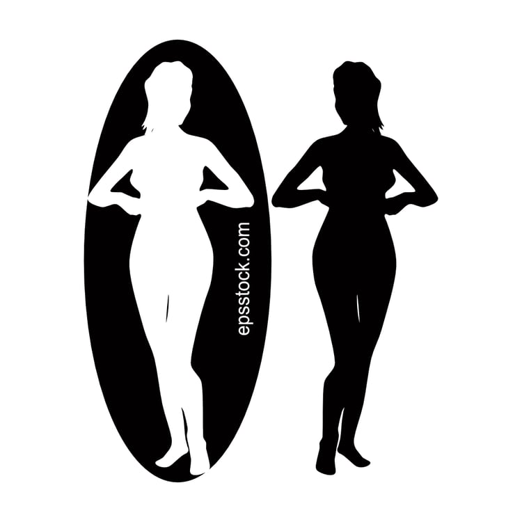 looking in the mirror