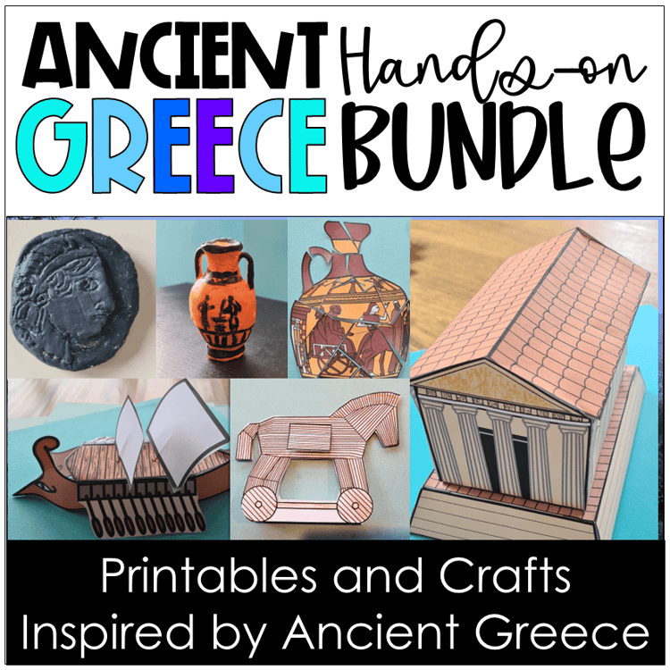 Printables and crafts inspired by Ancient Greece