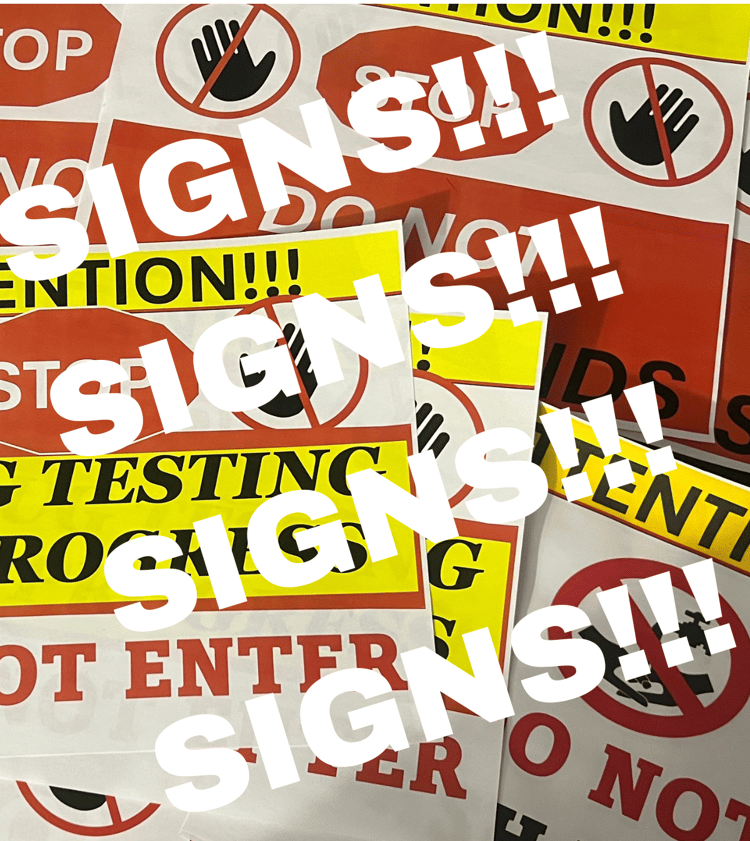 Random Drug Testing Sign Laminated Drug Testing Signs - Payhip