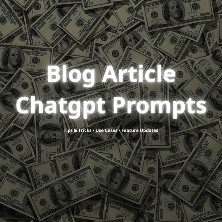 Product cover with money background and title ‘ChatGPT Insights & Tutorials’.