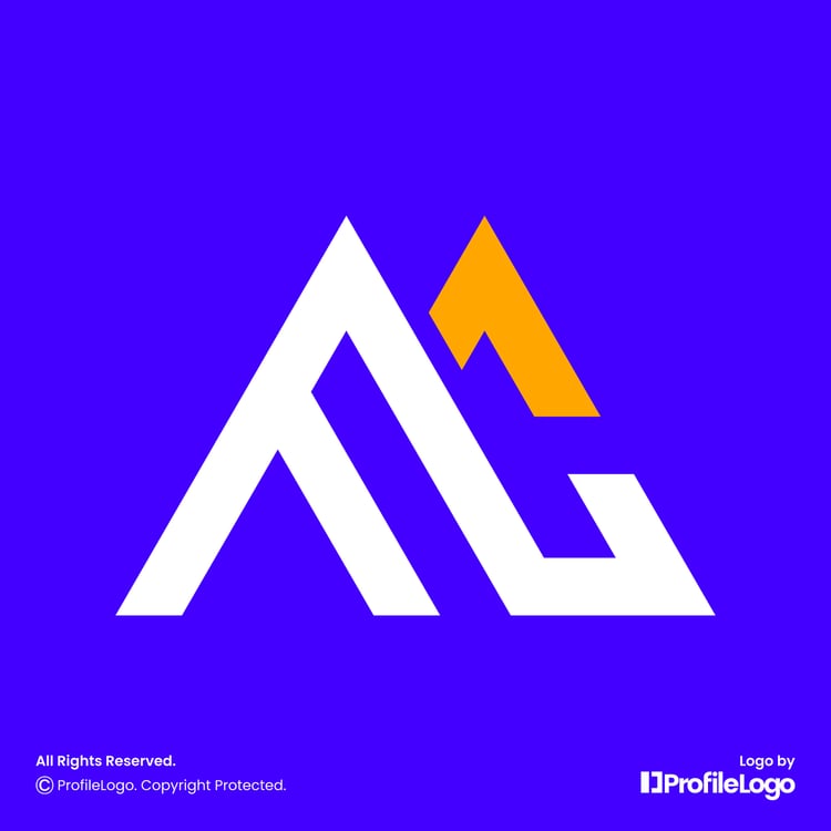 Simple initial letter FC logo by ProfileLogo with color background