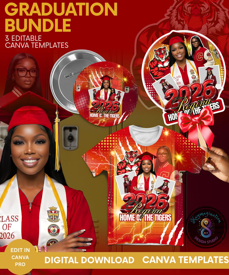 graduation templates, class of 2026, grad bundle, canva editable, senior graduation, grad shirt template, grad fan design, grad button design, custom grad, diy crafter, small business tools, digital templates, graduation designs