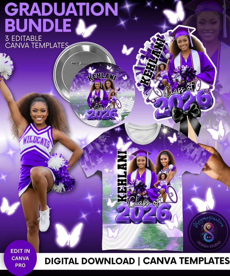 graduation template, class of 2026, grad bundle, canva templates, graduation shirt design, senior 2026, editable grad template, graduation fan template, grad button design, purple graduation, senior photoshoot, grad party decor, digital download
