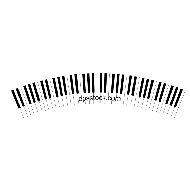 round piano keyboard