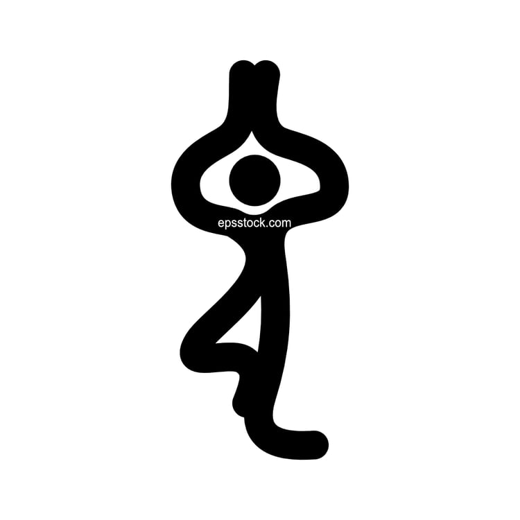 simple yoga symbol