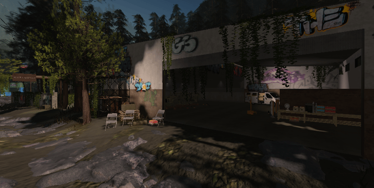 Military roleplay firefight zone in Fulcrum town layout