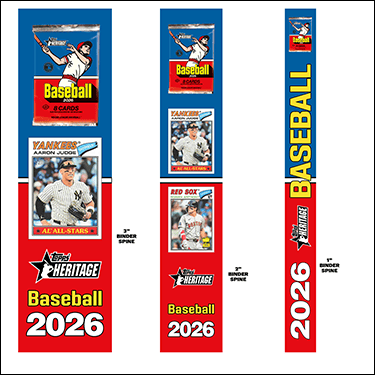 2026 Topps Heritage Baseball Cards Binder Inserts