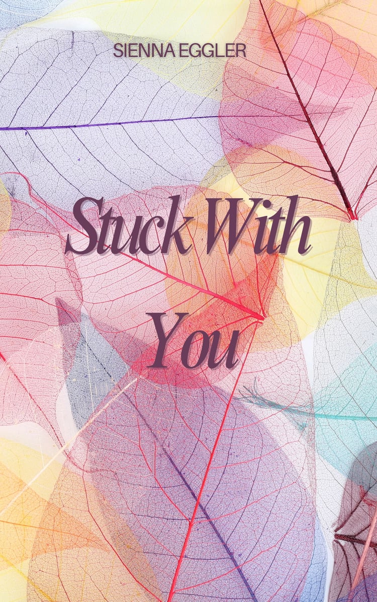 Colorful leaves arranged at random.