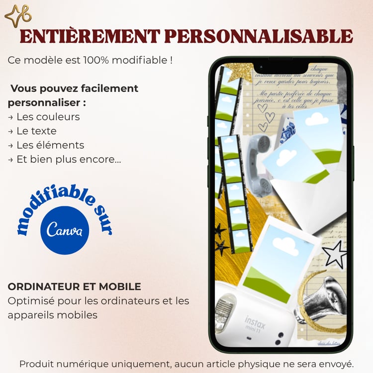 Aperçu smartphone d'un mini-site cadeau thème bleu et blanc avec menu de Saint-Valentin et invitation dîner.