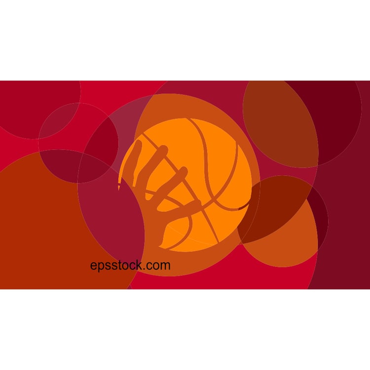 hand with basketball ball