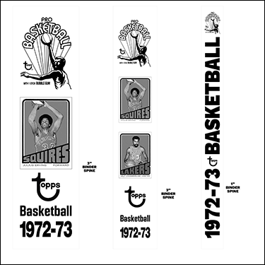 1972-73 Topps Basketball Cards Binder Inserts