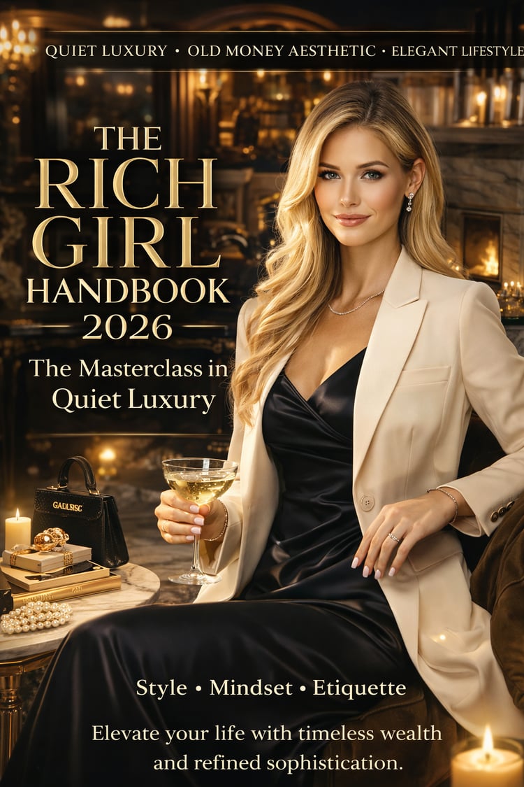 quiet luxury guide, old money style guide, rich girl aesthetic pdf, quiet luxury outfits, old money aesthetic women, elegant lifestyle guide, classy feminine style pdf, capsule wardrobe guide, timeless wardrobe women, quiet luxury handbook, old money fash