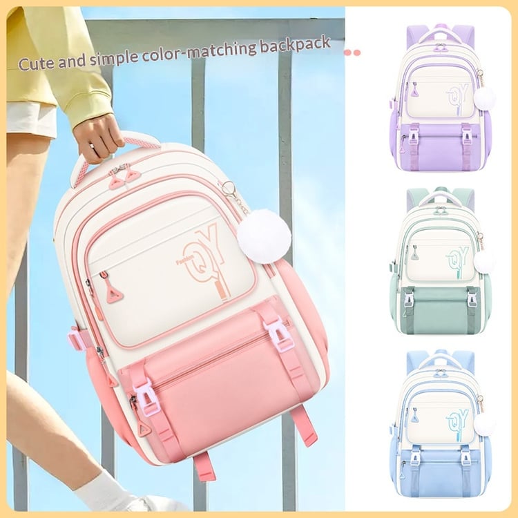 Cute pastel backpack set with lunch bag and matching pencil case