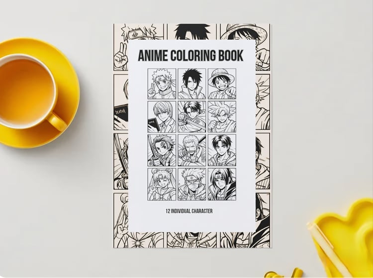 Anime Coloring Pages Cover