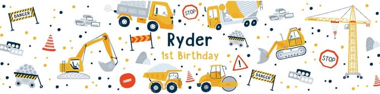 Construction Water Bottle Labels - Editable Dump Truck Birthday Wraps