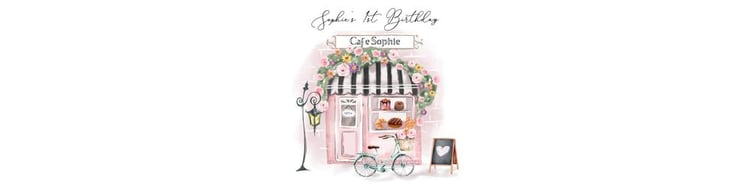 Paris Birthday Water Bottle Labels | Editable Pink Floral French Patisserie
