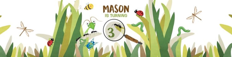 Bug Birthday Water Bottle Labels | Editable Canva Bug Hunt Party Template