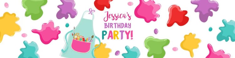 Editable Art Party Water Bottle Labels | Rainbow Painting Birthday Decor