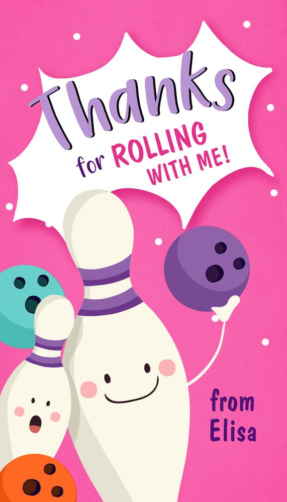 Editable Bowling Birthday Favor Tags - Boys Blue Strike Party Thank You Labels