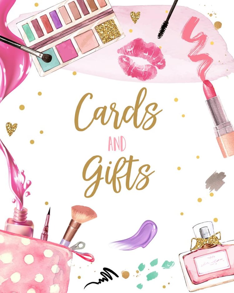 Editable Spa Party Sign | Girls Birthday Makeup & Glam Decor Template