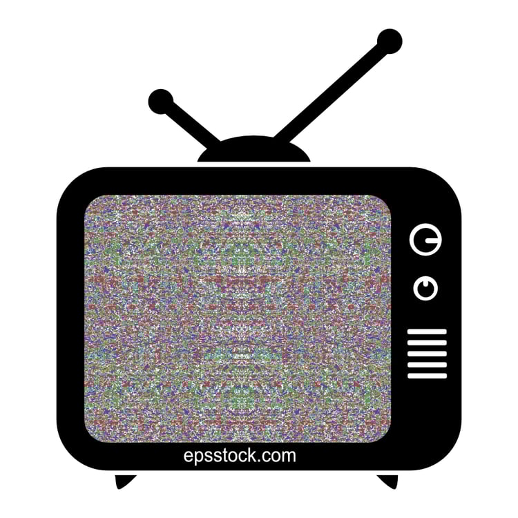 old tv white noise tv screen