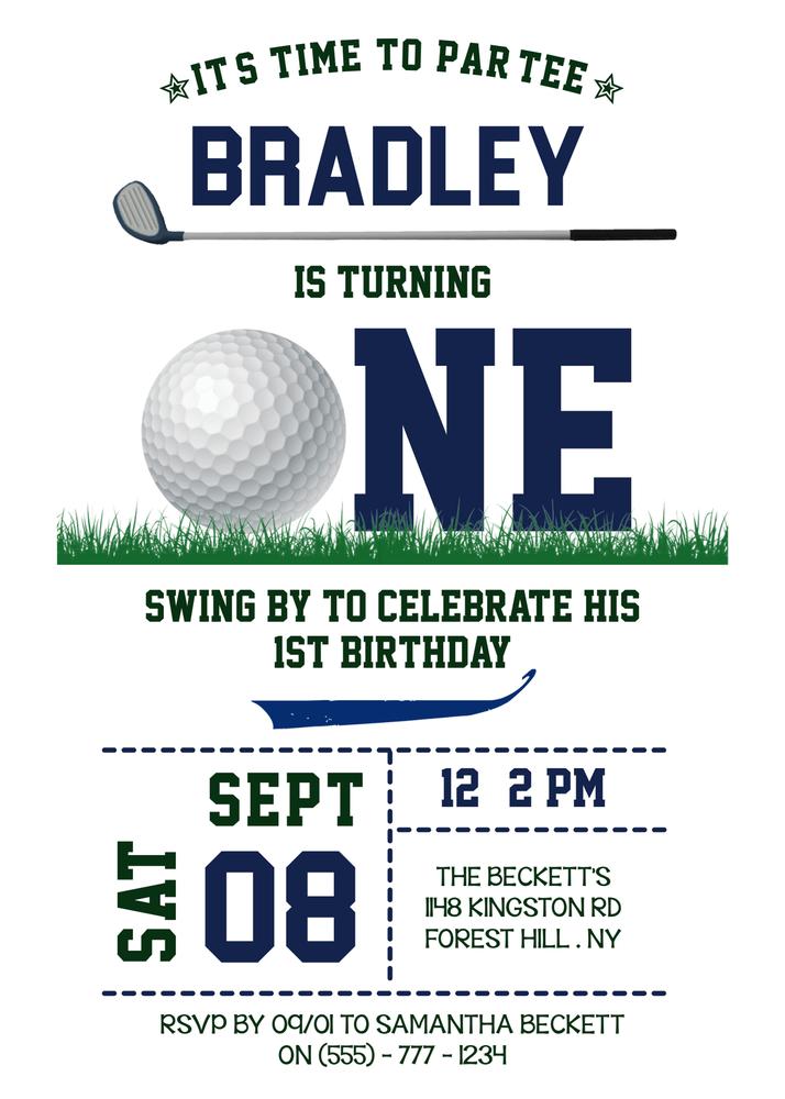 Golf PAR Canva Template | Editable Social Media Post & Tournament Flyer