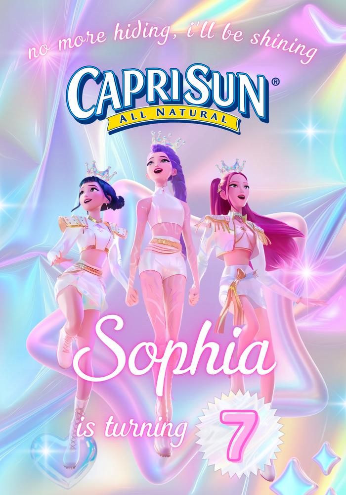 Kpop Demon Hunters Canva Template | Capri Sun & Gogo SqueeZ Labels