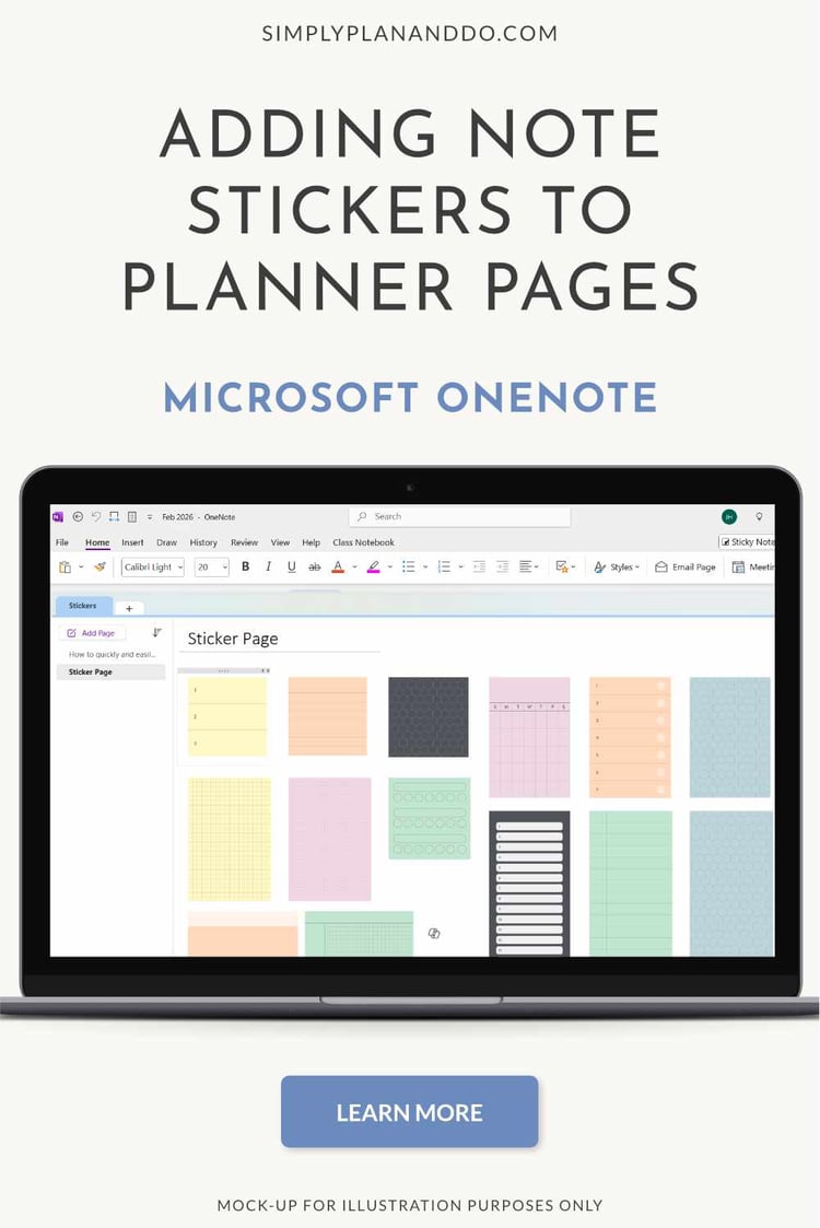 How to Quickly and Easily Add Stickers in OneNote