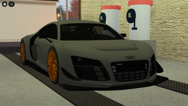 Working drivable race car used in competitive Roblox gameplay