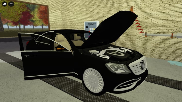 Roblox Mercedes Maybach S500 luxury sedan with openable doors