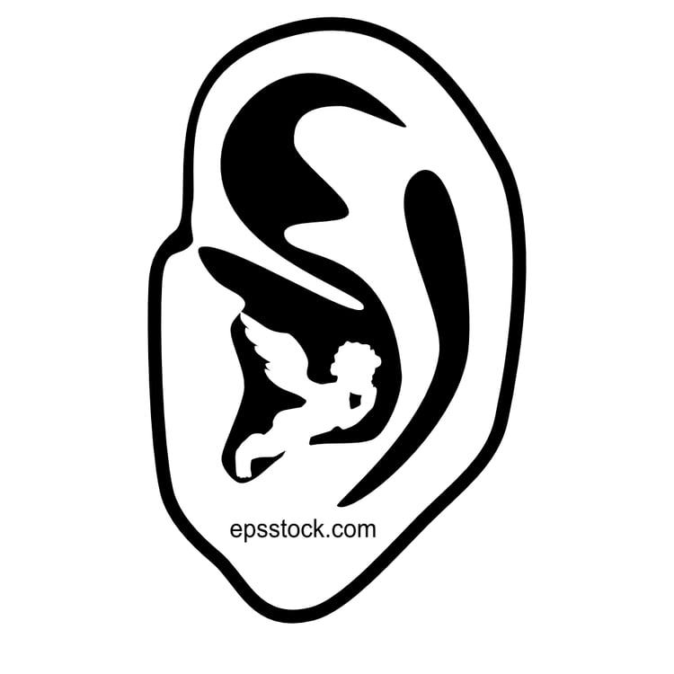 an angel whispers in the ear