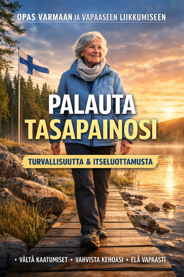 tasapaino,kaatumisen ehkäisy,seniorit,liikkuminen turvallisesti,itsenäinen arki,tasapainoharjoittelu,yli 60,kotiharjoittelu,liukkauden ehkäisy,turvallinen kävely,vanhusten hyvinvointi,liikkumisen varmuus,päivittäinen rutiini,kehonhallinta,kaatumisriski,