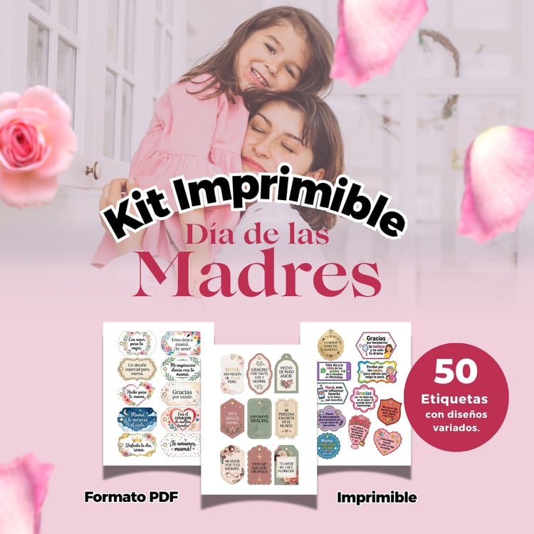 Kit Imprimible de Etiquetas para el Día de la Madres.