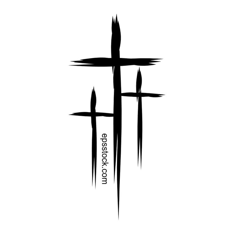 three crosses symbol