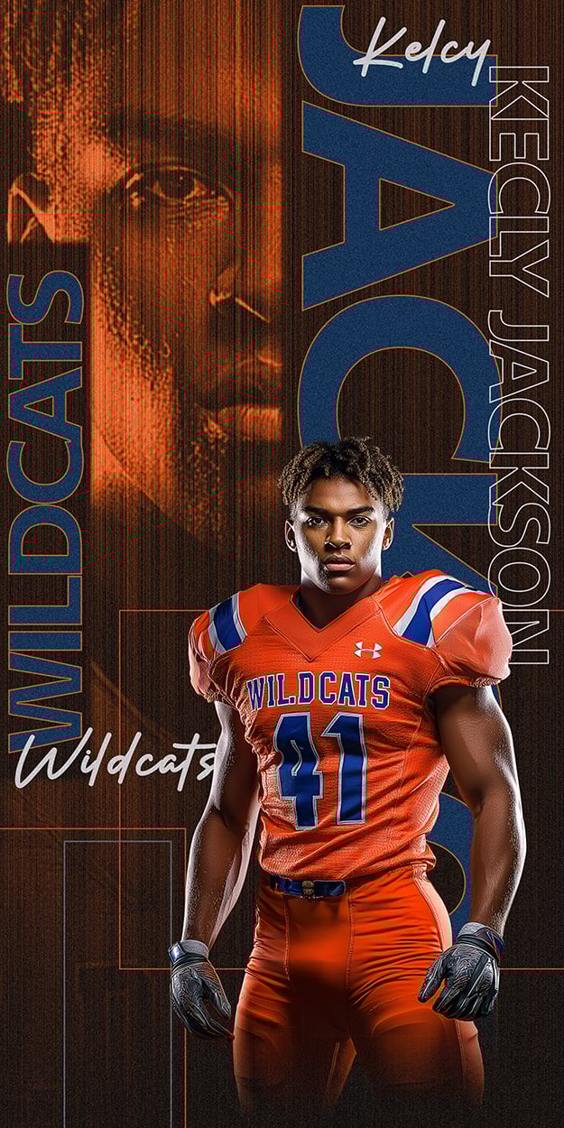 Fearless, Photoshop Template, Layered Digital Backgrouns, Teams, Sports, School, Senior Pics, Banner, Media Day, Photo Day, Portrait