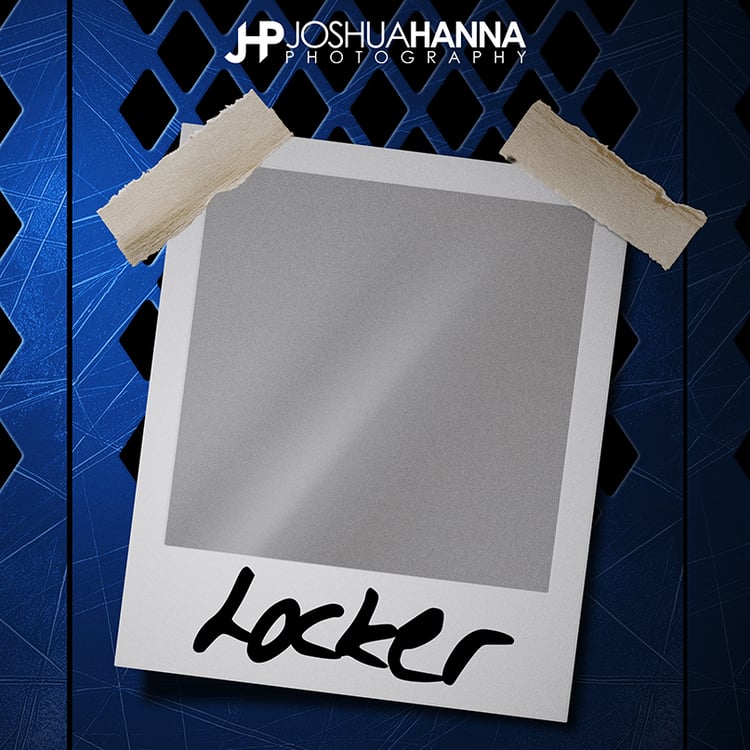 Locker, Photoshop Template, Layered Digital Background, Media Day, Photo Day, School Pics, Senior Portraits, Teams, Sports, Banner, Prints, Modern, Epic