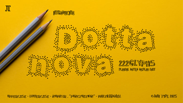 dottanova - dotted display font