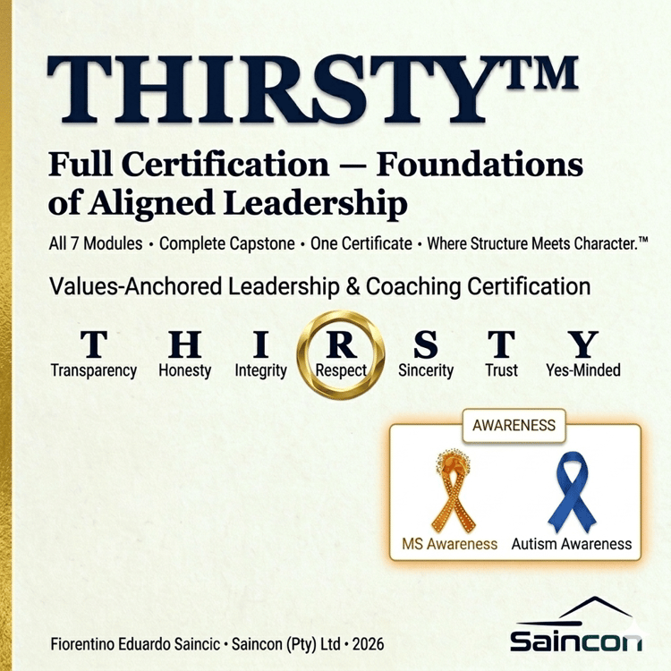 THIRSTY™ : A Practical Framework for Personal Growth, Business Alignment & Life Strategy