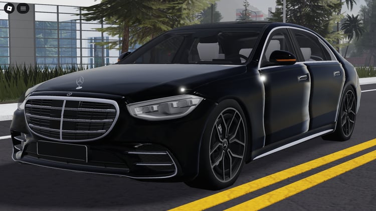 Roblox luxury sedan with openable doors Mercedes S500