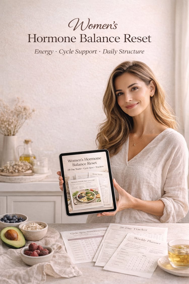 hormone balance for women, cycle sync guide, women wellness pdf, hormone reset guide, metabolic reset for women, cycle sync nutrition, perimenopause support, women energy guide, hormone friendly meals, wellness trackers pdf, women health planner, hormone 