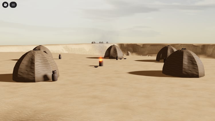 Roblox Tatooine desert with Hotel Sidi Driss