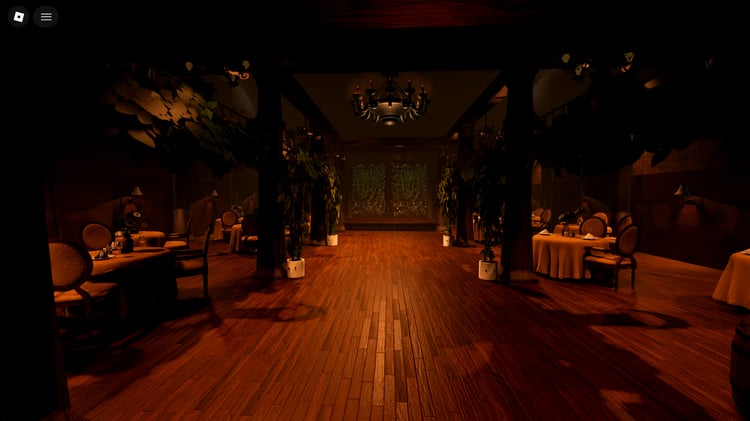 realistic and detailed Roblox Italian cellar