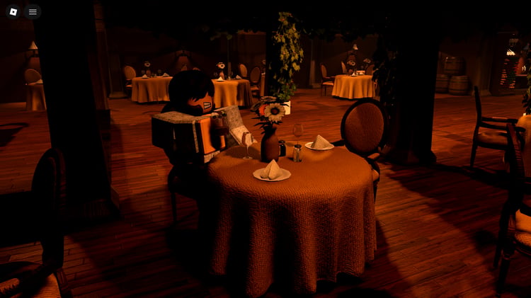 Italian cellar restaurant interior Roblox roleplay map