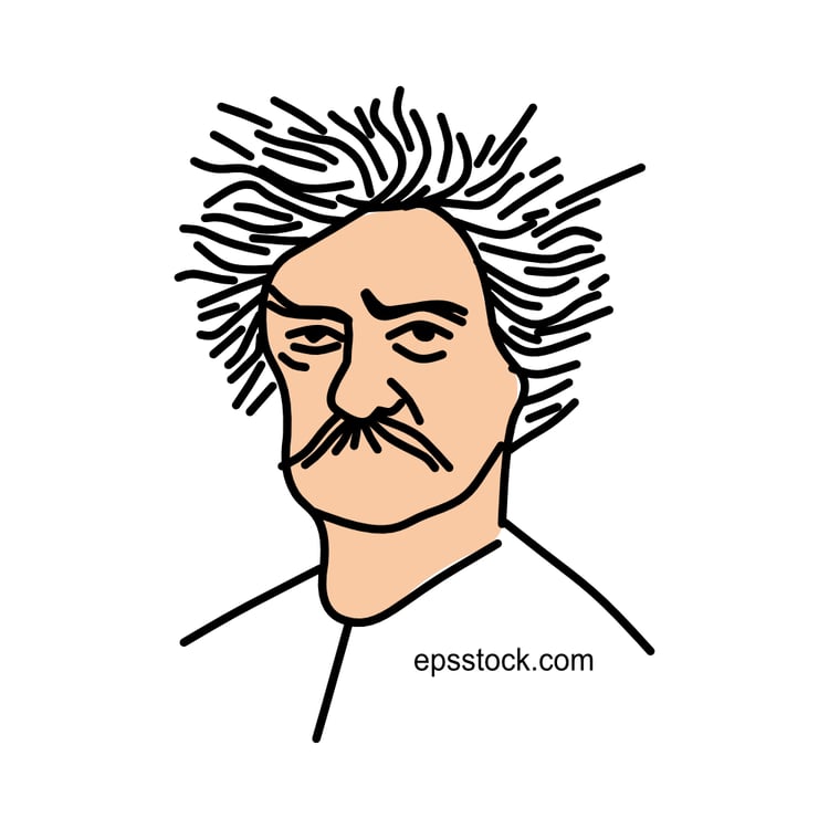 Portrait of Mark Twain