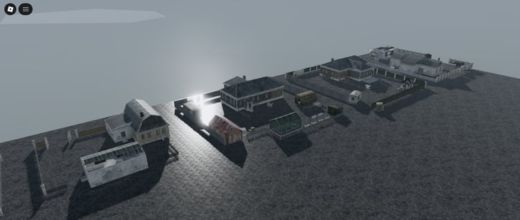 Free 90s Soviet rural houses V2 Roblox village pack
