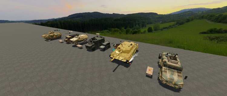 Roblox military transport and combat vehicles models