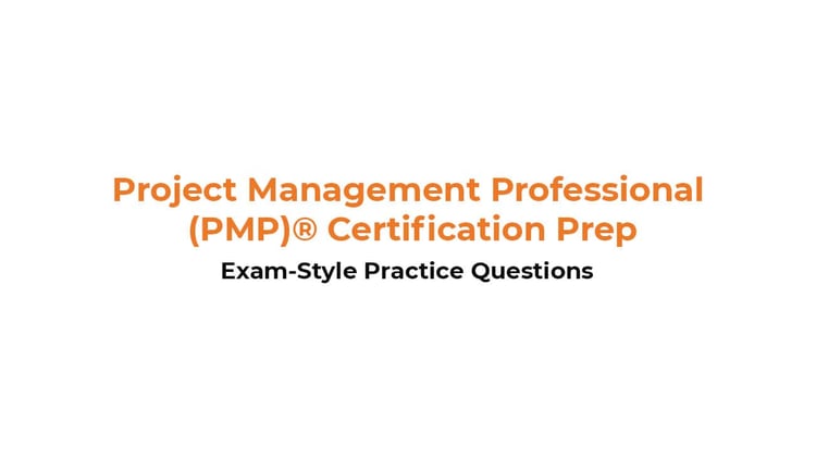 Project Management Professional exam prep PDF with exam-style practice questions